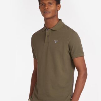 Barbour Tartan Pique Polo Olive MML0012OL51