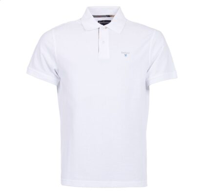 Barbour Tartan Pique Polo Vit MML0012WH11 - Bild 2