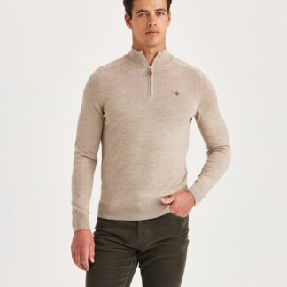 Morris Merino Zip Khaki 901210-05