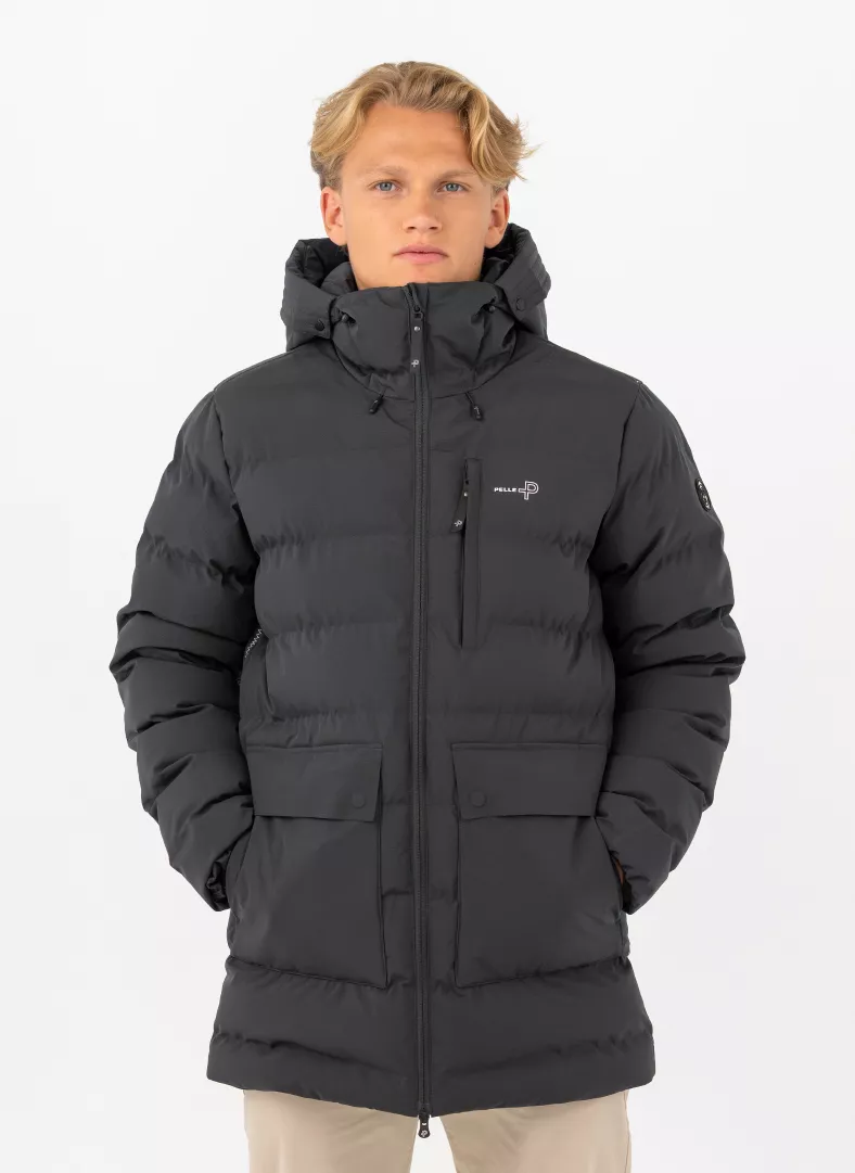 Pelle P Commodus Padded Parka Charcoal PP7583