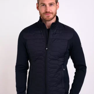 Pelle P Levo Quilted Zip Dk Navy Blue PP4173