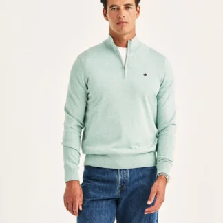 Morris Riley Half Zip Green