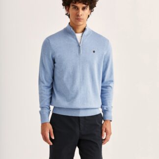 Morris Riley Half Zip Blue