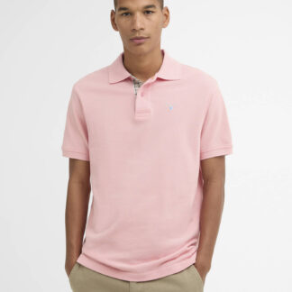 Barbour Tartan Pique Polo Mineral Pink MML0012PI95