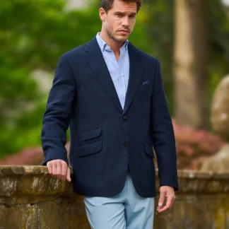 Wellington Of Bilmore London Linnekavaj Navy