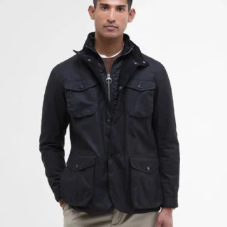 Barbour Ogston Waxed Jacket Black