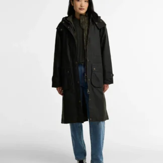 Barbour Long Cannich Waxed Jacket LWX1264OL71